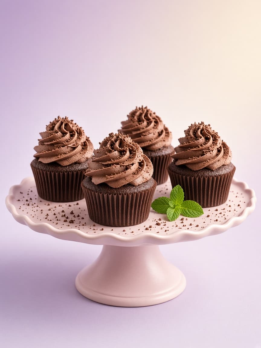 Branded poster of chocolate cupcakes created by SnapPost